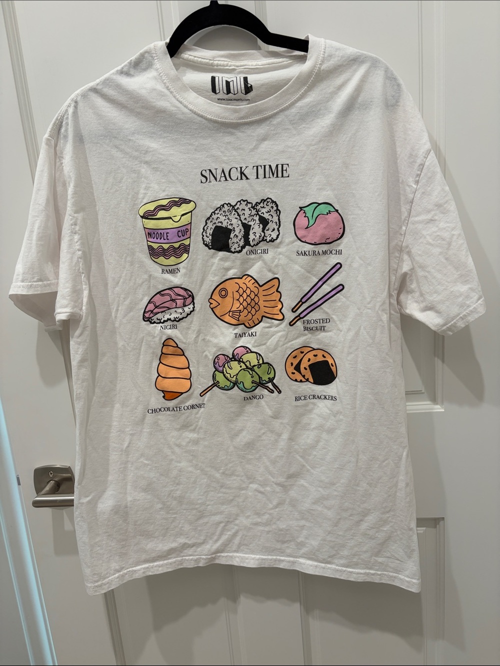 Isaac Morris IML Snack Time Graphic Tee - White Casual Short Sleeve